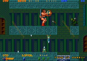 une photo d'Ã©cran de Rastan Saga 2 sur Arcade